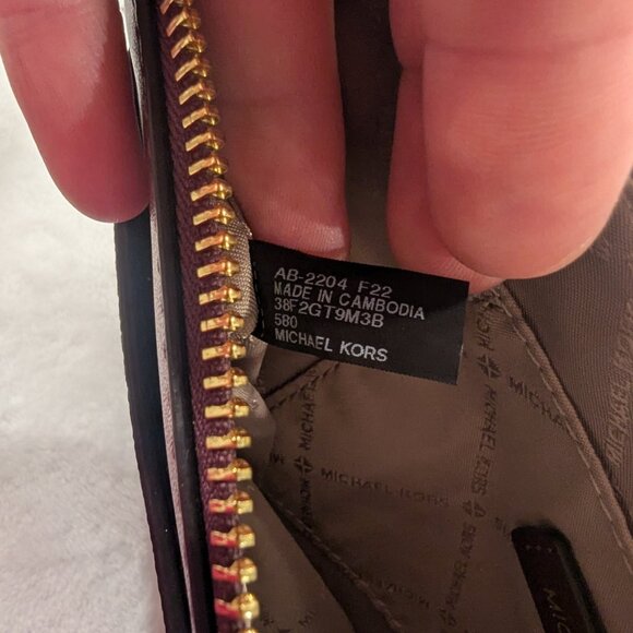 MICHAEL KORS Jet Set Charm Crossbody Large Pocket Messenger Merlot Burgundy Red - Picture 9 of 11